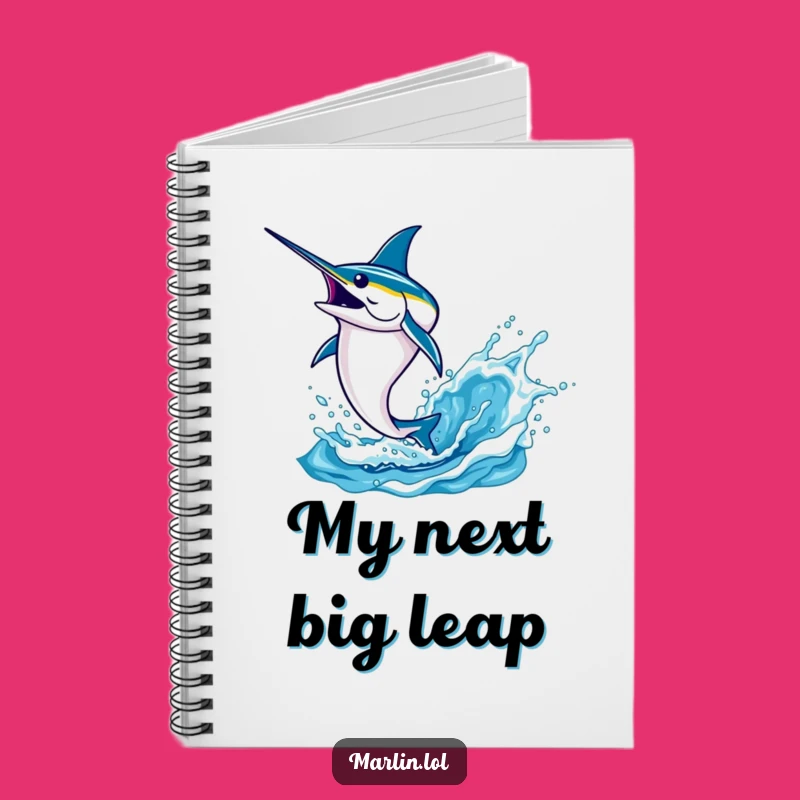 Funny Marlin Leaping Notebook: Splashy Pages for Your Ideas