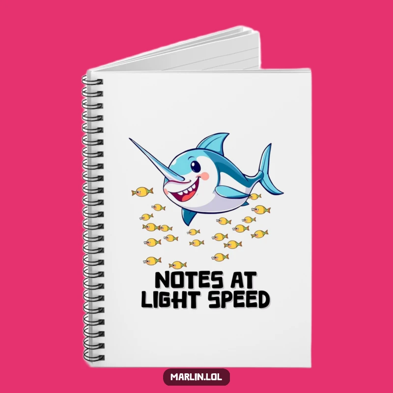 Funny Marlin Zoom Notebook: Jot Down Ideas at High Speed, Perfect Gift!